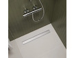 Hansgrohe RainDrain Go - Sprchový žlab 60 cm s oboustranným roštem, pro vložení dlažby, kartáčovaná nerezová ocel 56271800