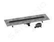 Hansgrohe RainDrain Go - Sprchový žlab 90 cm s oboustranným roštem, pro vložení dlažby, matná černá 56274670