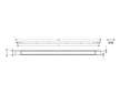 Hansgrohe RainDrain Match Plus - Sprchový žlab 120 cm, s roštem, matná bílá 56218700