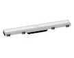 Hansgrohe RainDrain Match - Sprchový žlab s nerezovým roštem 600, s výškově stavitelným rámem, bílá 56036450