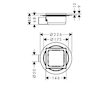 Hansgrohe RainDrain Spot - Podlahová vpusť s roštem 15x15 cm, kartáčovaná nerez 56055800
