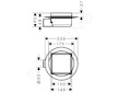 Hansgrohe RainDrain Spot - Podlahová vpusť s roštem 15x15 cm, pro dlažbu, kartáčovaná nerez 56112800