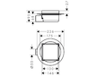 Hansgrohe RainDrain Spot - Podlahová vpusť s roštem 15x15 cm, pro dlažbu, kartáčovaná nerez 56112800