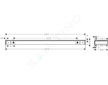 Hansgrohe Rainfinity - Polička, délka 50 cm, matná bílá 26844700