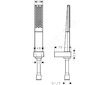 Hansgrohe Rainfinity - Sada sprchové hlavice 100, 1jet, držáku a hadice 1,25 m, matná bílá 26857700