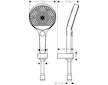 Hansgrohe Rainfinity - Sada sprchové hlavice 130, 3jet, držáku a hadice 1,25 m, matná bílá 26852700