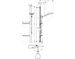 Hansgrohe Rainfinity - Sada sprchové hlavice 130, 3jet, tyče 150 cm a hadice, EcoSmart, chrom 27674000