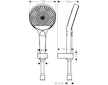 Hansgrohe Rainfinity - Set sprchové hlavice, 3 proudy, držáku a hadice, matná bílá 26851700