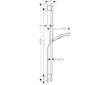 Hansgrohe Rainfinity - Set sprchové hlavice, tyče a hadice, 3 proudy, EcoSmart, matná černá 28744670