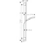 Hansgrohe Rainfinity - Set sprchové hlavice, tyče a hadice, 3 proudy, matná černá 28743670
