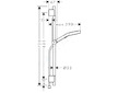 Hansgrohe Rainfinity - Set sprchové hlavice, tyče a hadice, 3 proudy, matná černá 28745670