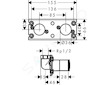 Hansgrohe Rainfinity - Základní těleso pro Showerpipe 360 1jet 26840180