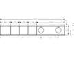 Hansgrohe RainSelect - Termostatická baterie pod omítku, pro 3 spotřebiče, matná bílá 15381700