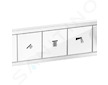 Hansgrohe RainSelect - Termostatická baterie pod omítku, pro 3 spotřebiče, matná bílá 15381700