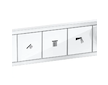 Hansgrohe RainSelect - Termostatická baterie pod omítku, pro 3 spotřebiče, matná bílá 15381700