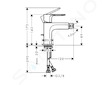 Hansgrohe Rebris E - Bidetová baterie s výpustí, chrom 72211000
