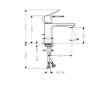 Hansgrohe Rebris E - Umyvadlová baterie, CoolStart, chrom 72554000