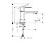Hansgrohe Rebris E - Umyvadlový ventil, matná černá 72506670