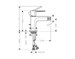 Hansgrohe Rebris S - Bidetová baterie s výpustí, matná černá 72210670