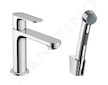 Hansgrohe Rebris S - Umyvadlová baterie s bidetovou sprškou, chrom 72215000