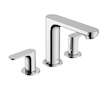 Hansgrohe Rebris S - Umyvadlová baterie s výpustí, 3-otvorová instalace, chrom 72530000