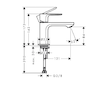 Hansgrohe Rebris S - Umyvadlový ventil, chrom 72503000