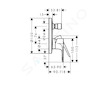 Hansgrohe Rebris S - Vanová baterie pod omítku, chrom 72466000