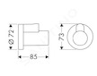 Hansgrohe Rohové ventily - Krytka, matná bílá 13950700