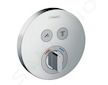 Hansgrohe Shower Select - Baterie pod omítku pro 2 spotřebiče, chrom 15748000