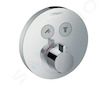 Hansgrohe Shower Select - Termostatická baterie pod omítku pro 2 spotřebiče, chrom 15743000