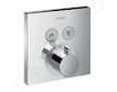 Hansgrohe Shower Select - Termostatická baterie pod omítku, pro 2 výstupy, chrom 15763000