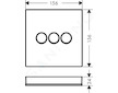 Hansgrohe Shower Select - Ventil pod omítku pro 3 spotřebiče, bílá/chrom 15736400
