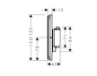 Hansgrohe ShowerSelect Comfort - Termostatická baterie pod omítku, chrom 15581000