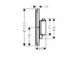 Hansgrohe ShowerSelect Comfort - Termostatická baterie pod omítku, kartáčovaný bronz 15562140