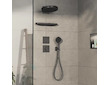 Hansgrohe ShowerSelect Comfort - Ventil pod omítku, pro 3 spotřebiče, kartáčovaný černý chrom 15573340