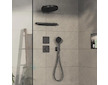 Hansgrohe ShowerSelect Comfort - Ventil pod omítku, pro 3 spotřebiče, kartáčovaný černý chrom 15587340