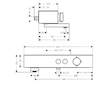 Hansgrohe ShowerTablet Select - Termostatická vanová baterie, kartáčovaný bronz 24340140