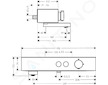 Hansgrohe ShowerTablet Select - Termostatická vanová baterie, matná černá 24340670