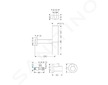 Hansgrohe Sifony - Designový sifon Flowstar s rohovými ventily, chrom 52120000