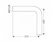 Hansgrohe Sifony - Koleno 90°, chrom 53646000