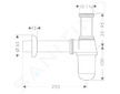 Hansgrohe Sifony - Sifon, chrom 52053000