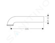 Hansgrohe Sifony - Zahnutá trubka 300 mm, chrom 53555000