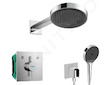 Hansgrohe  - Sprchový set s baterií pod omítku, s tělesem, průměr 25 cm, 3 proudy, chrom SANI21HHH005