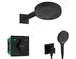 Hansgrohe  - Sprchový set s baterií pod omítku, s tělesem, průměr 25 cm, 3 proudy, matná černá SANI21HHH405