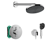 Hansgrohe  - Sprchový set s baterií pod omítku, s tělesem, průměr 26 cm, 3 proudy, chrom SANI21HHH000