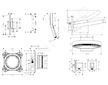 Hansgrohe  - Sprchový set s baterií pod omítku, s tělesem, průměr 36 cm, 3 proudy, matná černá SANI21HHH409