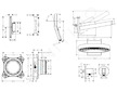 Hansgrohe  - Sprchový set s termostatem pod omítku, s tělesem, průměr 36 cm, 3 proudy, matná černá SANI21HHH410