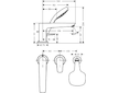 Hansgrohe Talis E - Baterie na okraj vany, 3-otvorová instalace, chrom 71731000