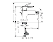 Hansgrohe Talis E - Bidetová baterie s výpustí, chrom 71720000