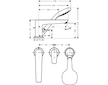Hansgrohe Talis E - Tříotvorová vanová baterie, chrom 71730000